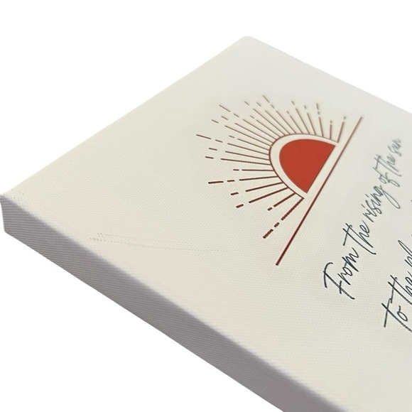 Bible Verse Sunrise Sunset Wall Art, 8x12, Canvas on Wood Frame, Ready to Hang - Picture 6 of 7